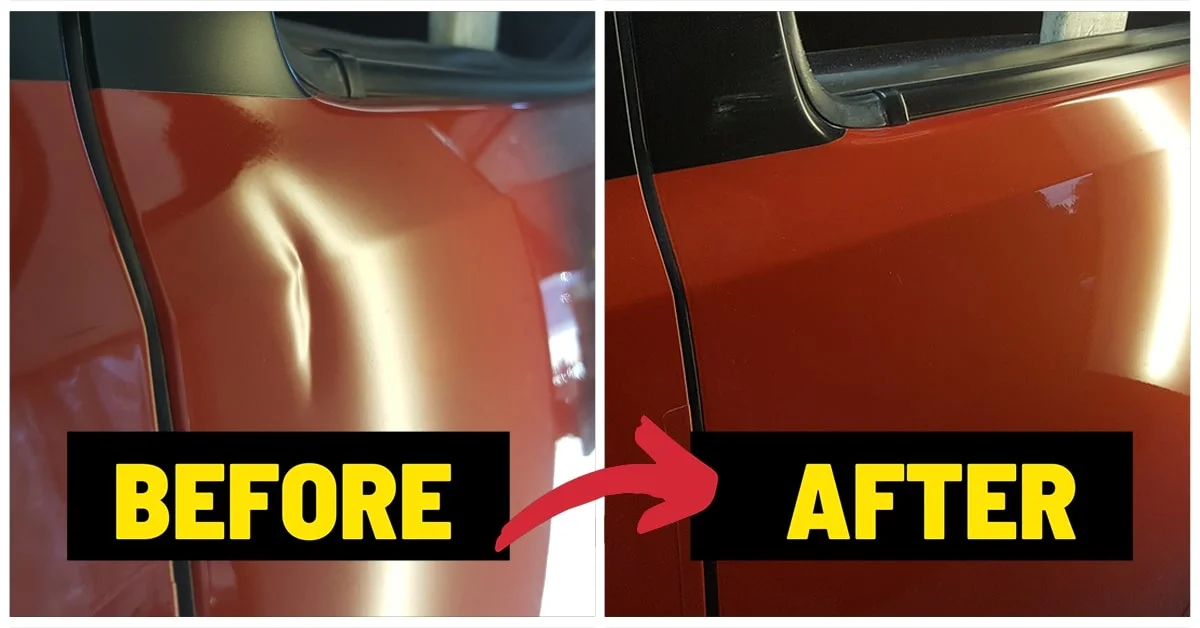 remove tiny dents from car
