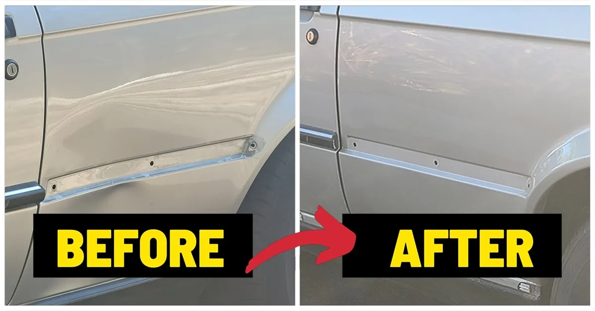 Aluminum Panel Repair with PDR: Best Practices 2 Satisfied Car Owner Admiring Repaired Aluminum Panel After Paintless Dent Removal
