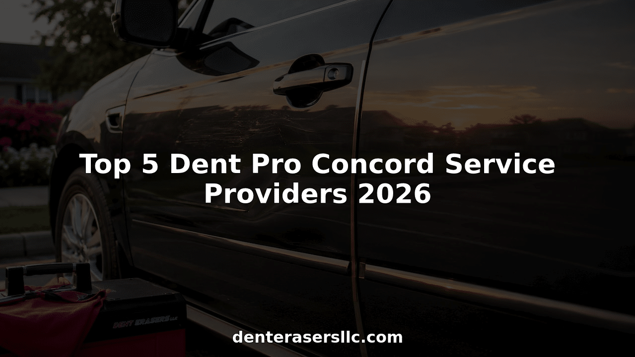 Car door before and after paintless dent repair