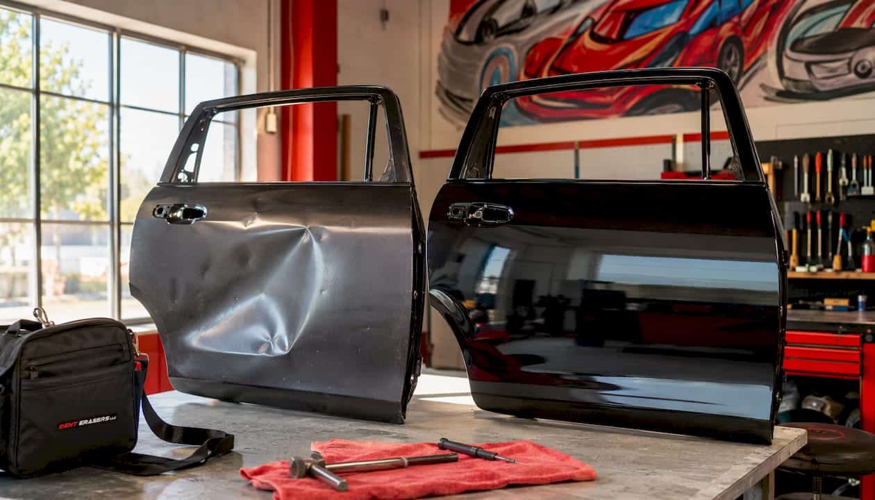 Pleasant Hill 72 Before And After Car Panel Alignment Comparison
