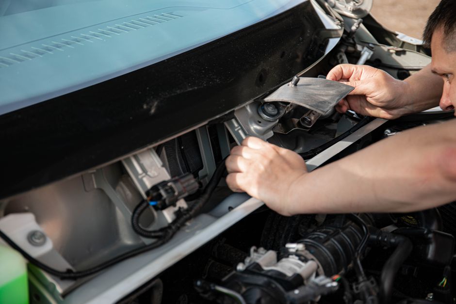 fixing hail dents on car