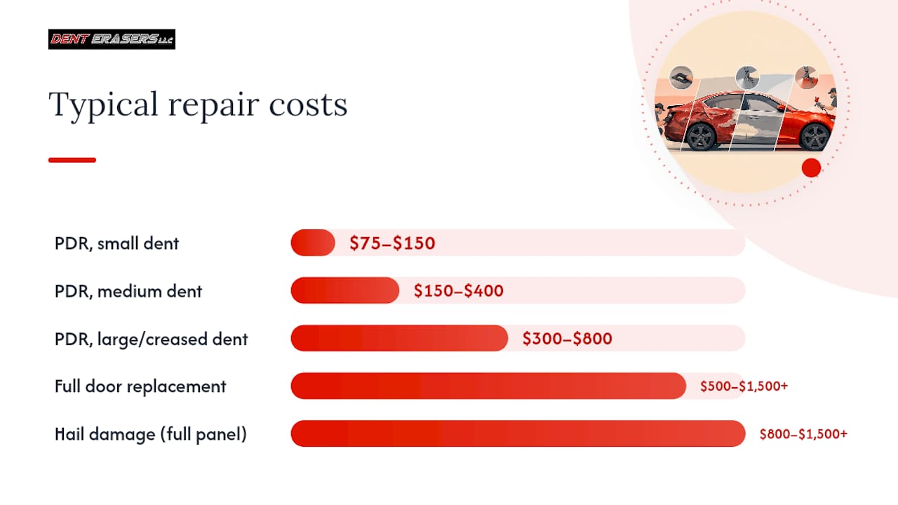 Your Complete Guide to Body Panel Repair Options 3 Comparison Chart Of Body Panel Repair Costs And Times