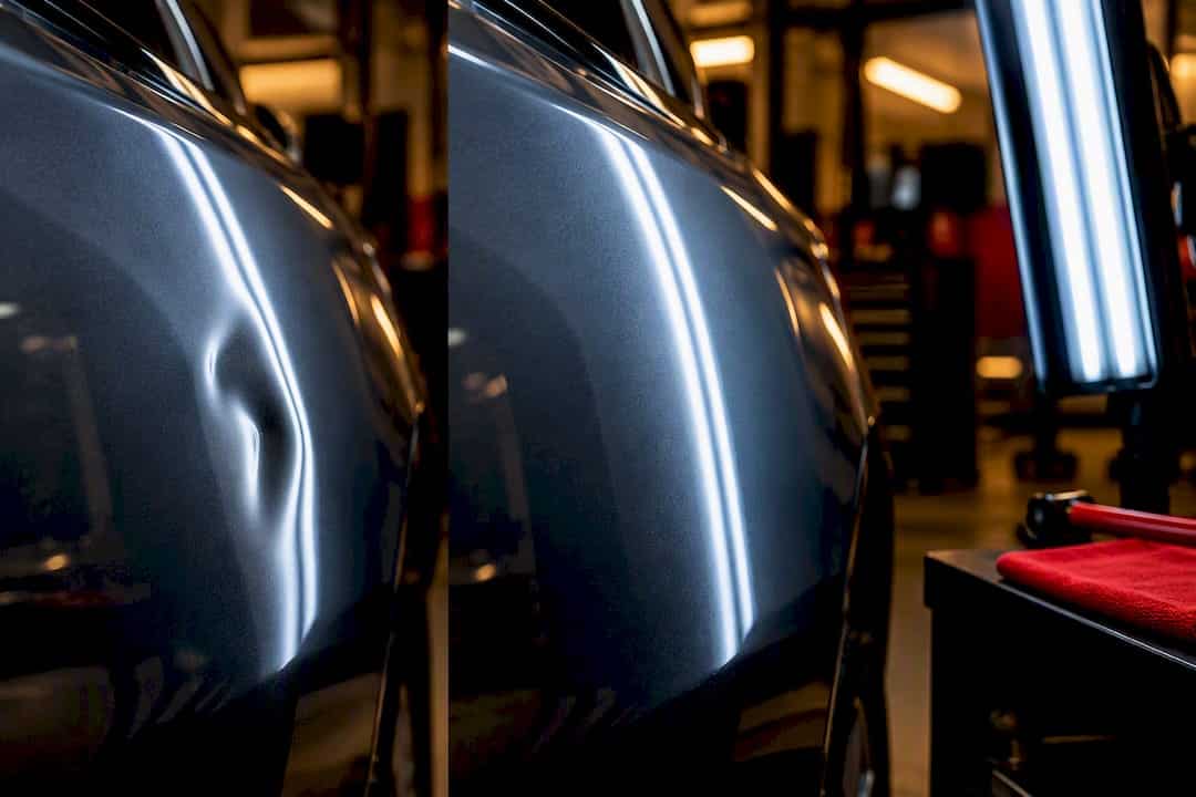 Before-and-after vehicle panel inspection