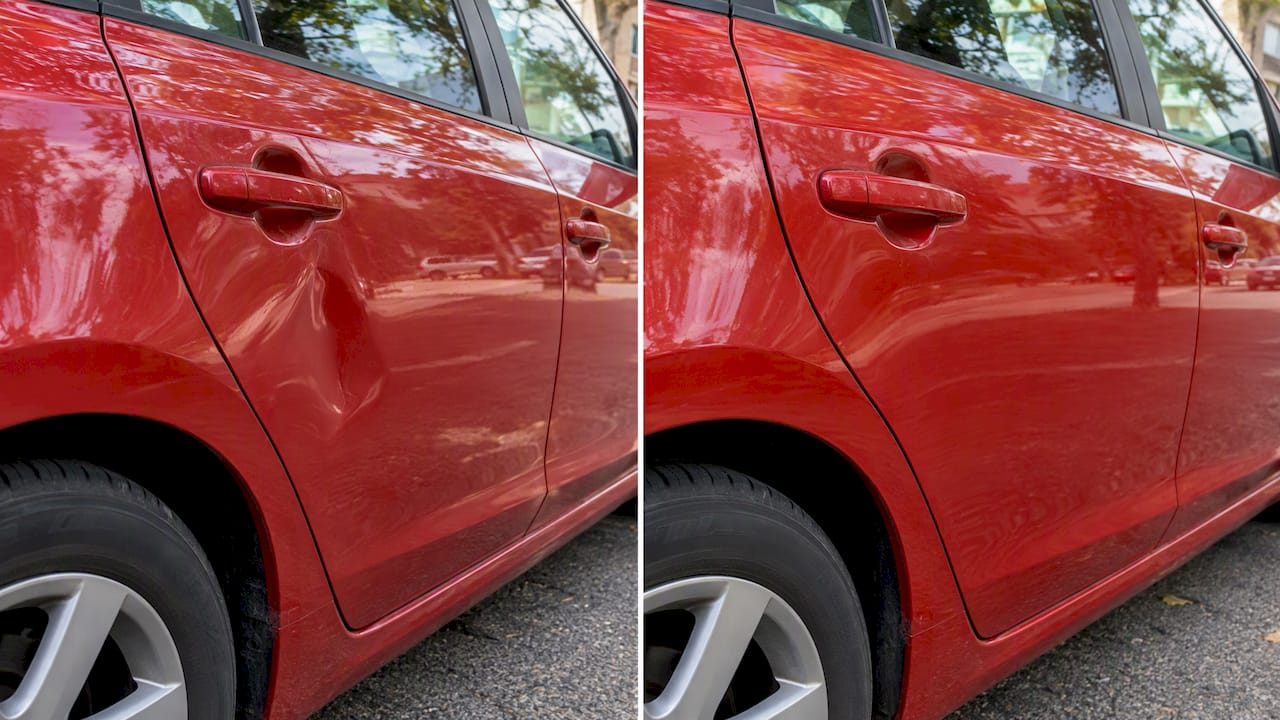 Pacheco 72 Mobile Dent Repair Before-And-After On Car