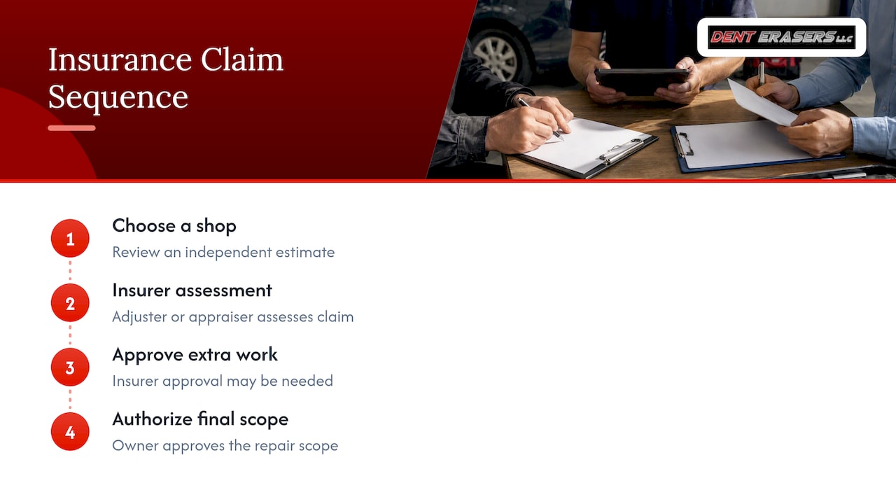 Mobile Dent Repair at Your Workplace: How It Works 3 Steps For Approving An Insurance Repair Claim